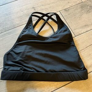 ALO Yoga Black Crisscross Sports Bra
